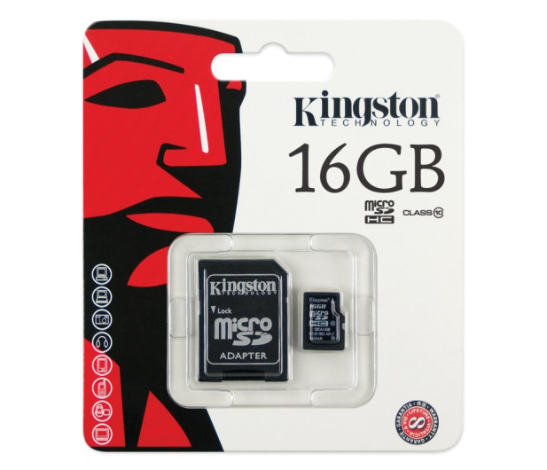 Kingston 16GB microSDHC Class10 +adapter SDHC - 53777 - zdjęcie 3